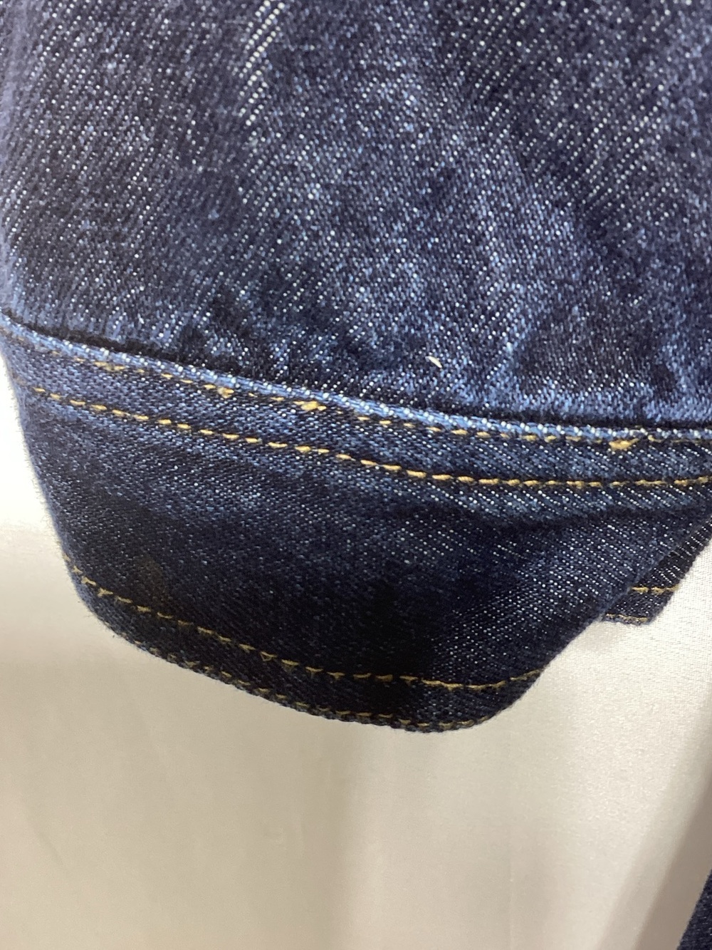 Angels Dark Blue Denim Shirt Dress with Tie Waist - Picture 5 of 11